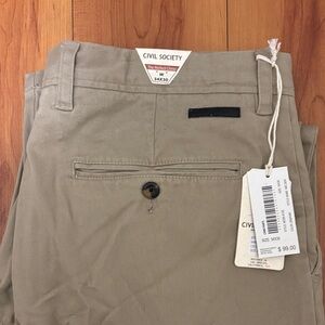Civil Society Men's Tan Chinos